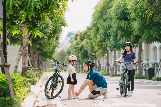 Không gian đô thị được quy hoạch hiện đại và an toàn cho vô vàn hoạt động thể chất lý thú.