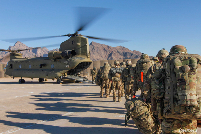Binh sĩ Mỹ tại Afghanistan. Ảnh: Reuters.