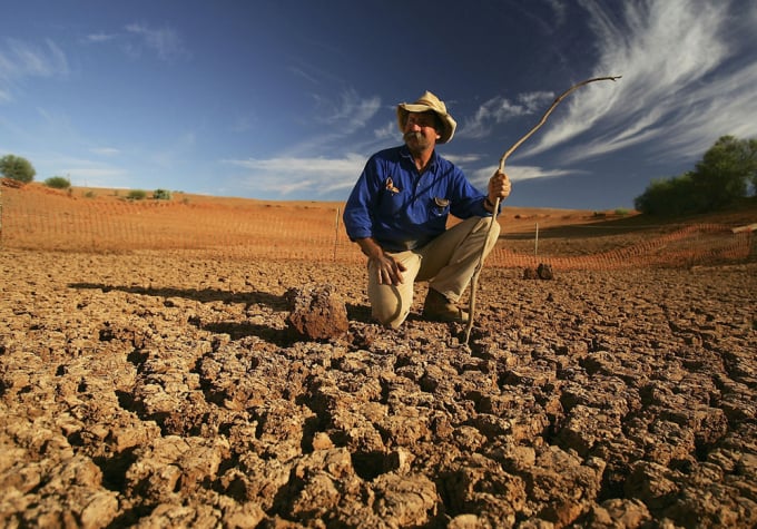Nông dân Úc đang dần thích nghi với biến đổi khí hậu. Ảnh: Getty.