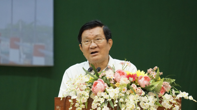 Nguyên Chủ tịch nước Trương Tấn Sang tham dự và phát biểu tại lễ khánh thành.