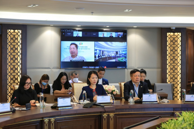 Ông Trương Gia Bình, Chủ tịch FPT trao đổi trực tuyến tại sự kiện