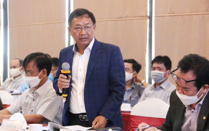 Deputy Director of Dak Lak Province's Agriculture and Rural Development Department Vu Duc Con spoke at the conference.
