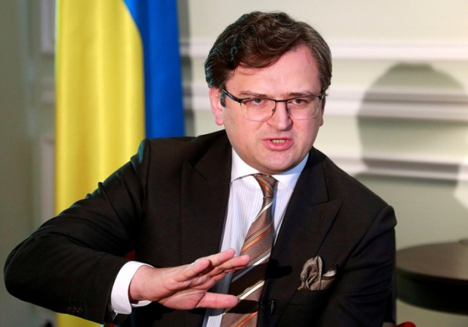 Ngoại trưởng Ukraine Dmytro Kuleba. Ảnh: Reuters.