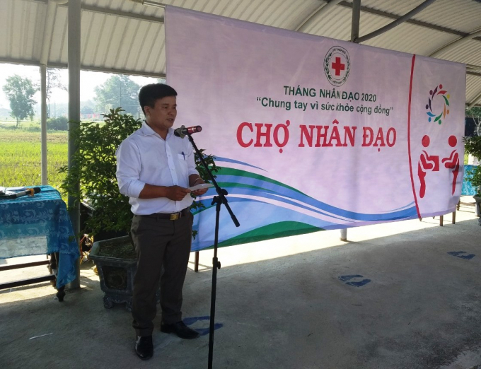 Mô hình 'Chợ Nhân đạo' được triển khai đầu tiên tại xã Quảng Thái, huyện Quảng Điền. Ảnh: Đ.D.