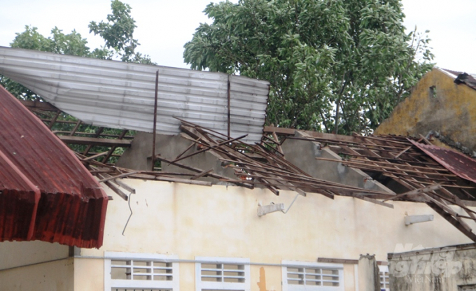Toàn tỉnh Thừa Thiên - Huế, đã có hơn 21.000 ngôi nhà tốc bị tốc mái, 10 ngôi nhà bị sập sau bão, trong đó: Huyện Phú Lộc 3 nhà, thị xã Hương Trà 5 nhà và huyện Quảng Điền 2 nhà; nhiều nhà quản lý vận hành hồ chứa, trạm bơm cũng bị tốc mái với khoảng 3.000m2.