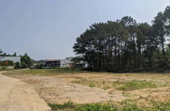 Nơi 'Dự án biệt thự nghỉ dưỡng Park Hill Villas ở Huế' là bãi đất trống. Ảnh: T.T.
