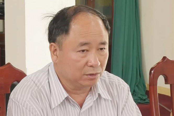 Phó Giám đốc sở Tài nguyên và Môi trường tỉnh Lạng Sơn Nguyễn Đình Duyệt bị kỷ luật cách chức. Ảnh: TTXVN