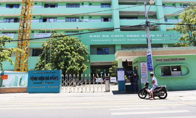 Bệnh viện Đà Nẵng - nơi xuất hiện nhiều ca mắc Covid-19. Ảnh: Lộc Hà.