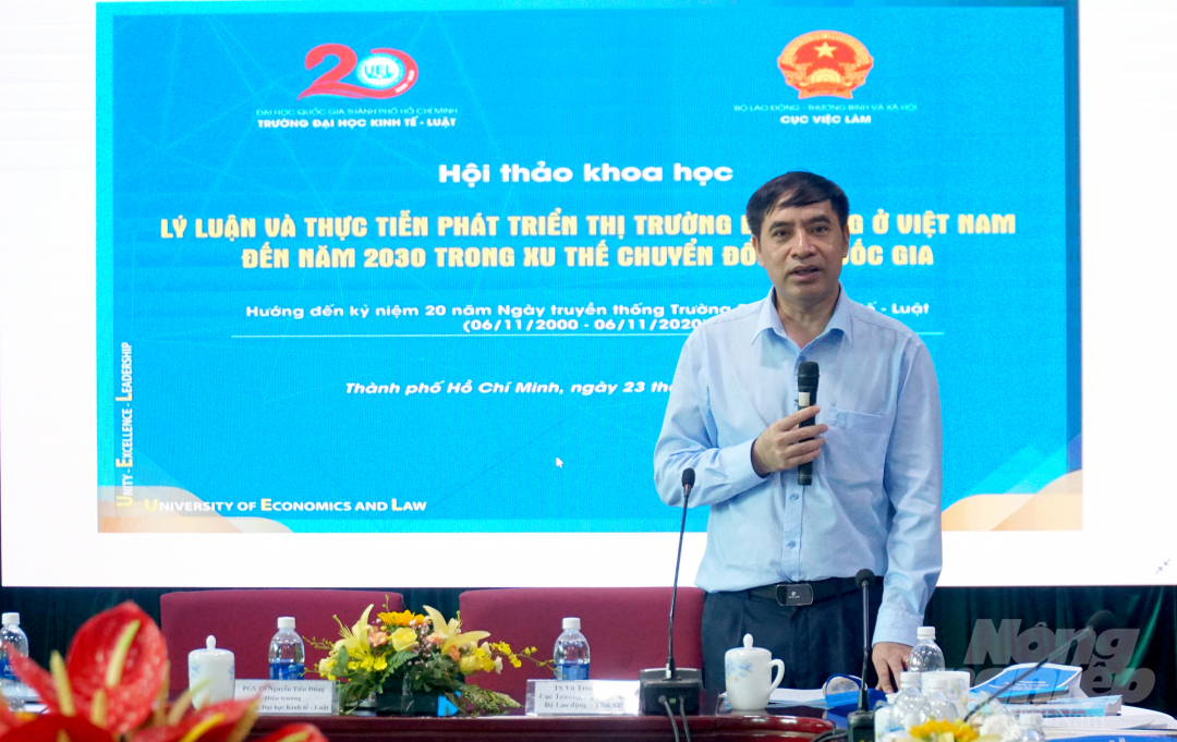 TS.Vũ Trọng Bình, Cục trưởng Cục Việc làm (Bộ LĐ-TB&XH). Ảnh: Nguyễn Thủy.