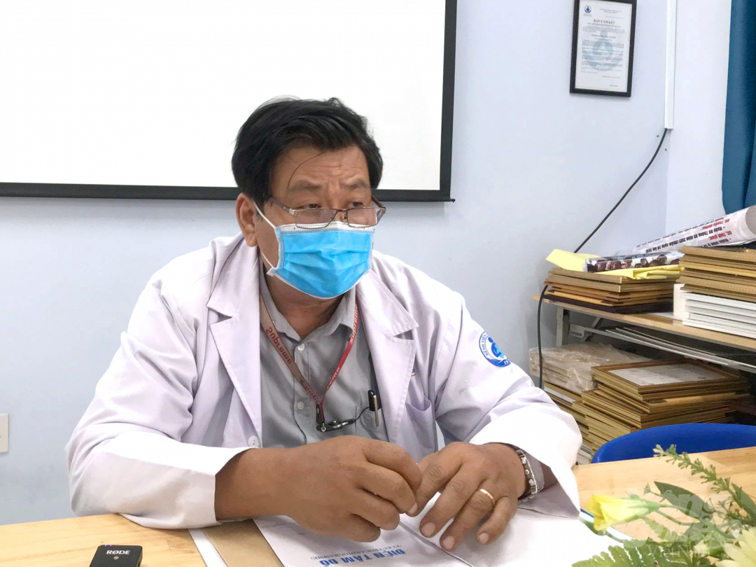 Bác sĩ Đinh Tấn Phương, Trưởng Khoa Cấp cứu, Bệnh viện Nhi đồng 1 (TP.HCM). Ảnh: K.D.