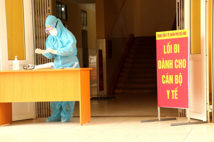 Khu điều trị cách ly tại Bệnh viện dã chiến Chí Linh, Hải Dương. Ảnh: BYT.