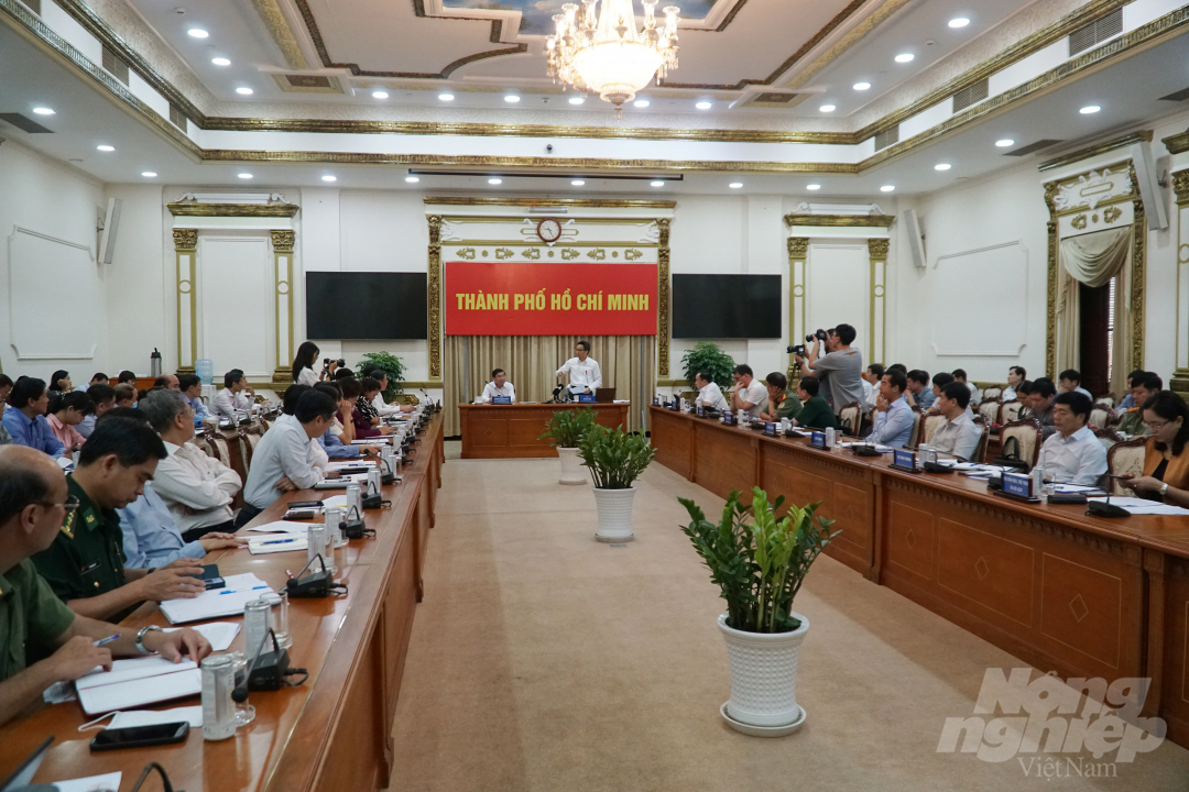 Phó Thủ tướng Vũ Đức Đam chỉ đạo tại cuộc họp. Ảnh: Nguyễn Thủy.