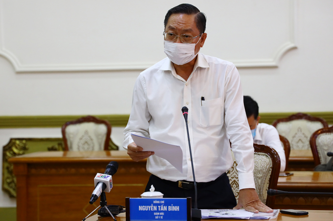Ông Nguyễn Tấn Bỉnh, Giám đốc Sở Y tế TP.HCM. Ảnh: TTBC.