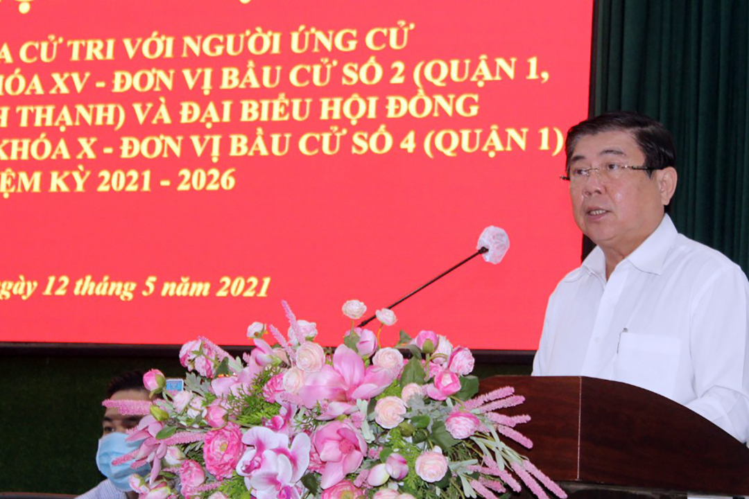 Ứng cử viên đại biểu HĐND TP.HCM khóa X nhiệm kỳ 2021-2026 Nguyễn Thành Phong, Chủ tịch UBND TP.HCM.