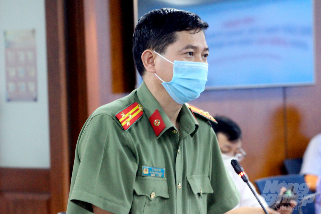 Thượng tá Lê Mạnh Hà, Phó Trưởng phòng Tham mưu Công an TP.HCM. Ảnh: T.N.