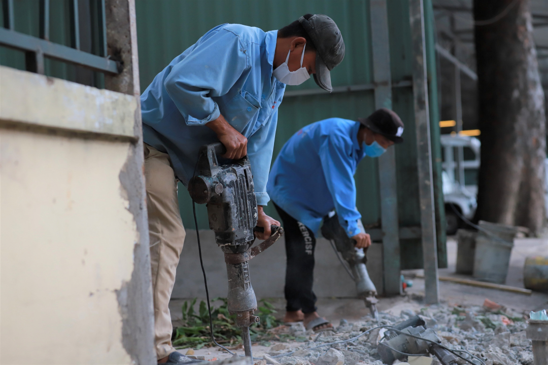 Mọi công tác chuẩn bị đều được nhân viên, y bác sĩ Bệnh viện Quân y 175 khẩn trương hoàn thiện.