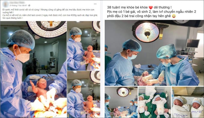 Hình ảnh hai ca mổ do bác sĩ Cao Hữu Thịnh thực hiện mổ, 1 ca ngày 1/4 và một ca ngày 21/7 được chính bác sĩ chia sẻ trên mạng ngay sau ca mổ. 