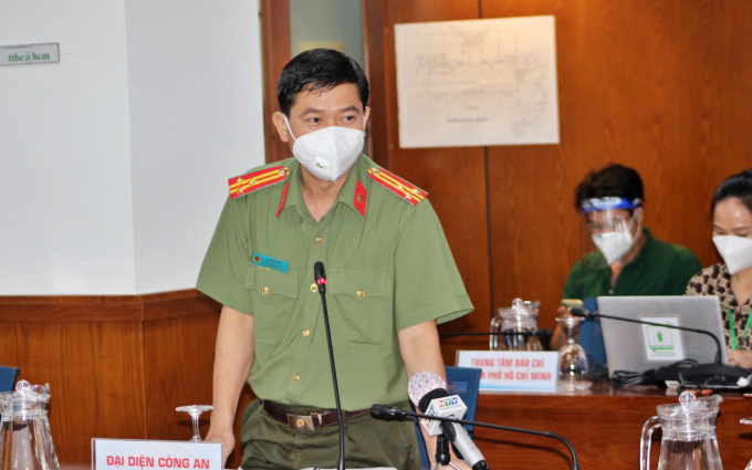 Thượng tá Lê Mạnh Hà, Phó Trưởng phòng Tham mưu Công an TP.HCM. Ảnh: T.N.