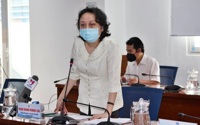 Bà Phạm Khánh Phong Lan, Trưởng ban Quản lý Ban An toàn thực phẩm TP.HCM. Ảnh: T.N.