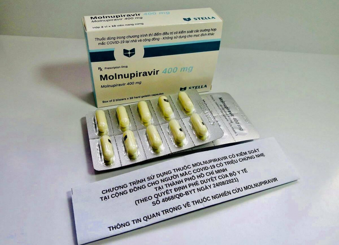 Thuốc kháng virus Molnupiravir được sử dụng dưới sự kiểm soát đặc biệt của Bộ Y tế. 