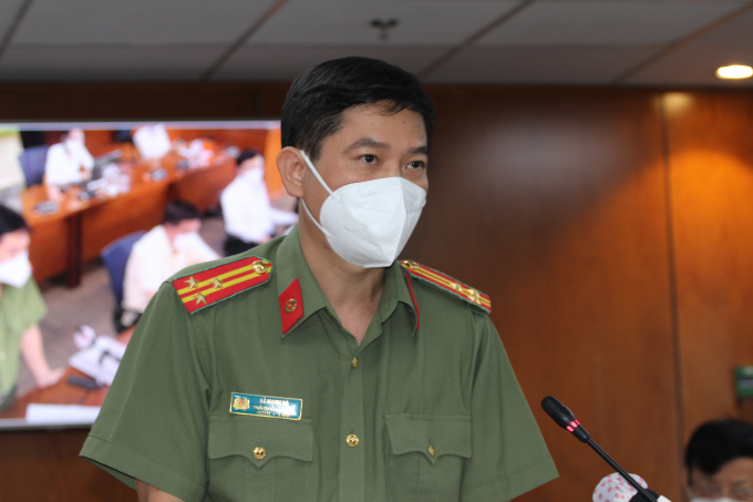 Ông Lê Mạnh Hà, Phó Trưởng phòng Tham mưu Công an TP.HCM.