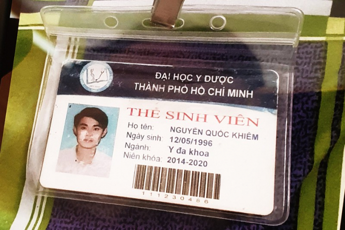 Thẻ sinh viên có tên Nguyễn Quốc Khiêm được sử dụng để đăng ký tham gia tình nguyện trong đợt dịch Covid-19 cao điểm. Ảnh: Pháp luật.