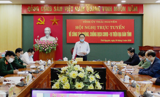 Bí thư Tỉnh ủy Thái Nguyên Trần Quốc Tỏ đã chỉ đạo tạm dừng Đại hội Đảng ở cấp cơ sở, kể cả Đại hội điểm. Ảnh: Đồng Văn Thưởng.