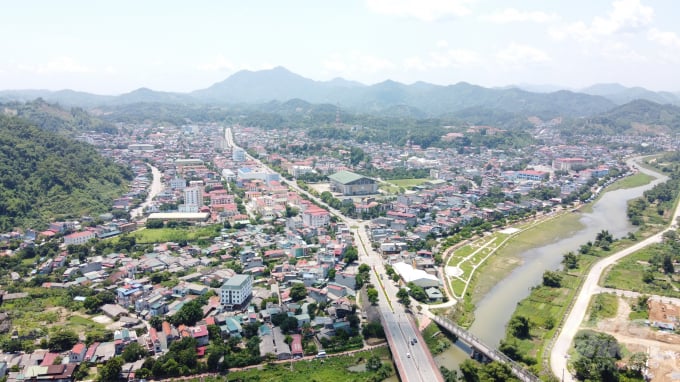 TP. Bắc Kạn ngày nay trở thành đô thị hiện đại, đáng sống. Ảnh: Toán Nguyễn.