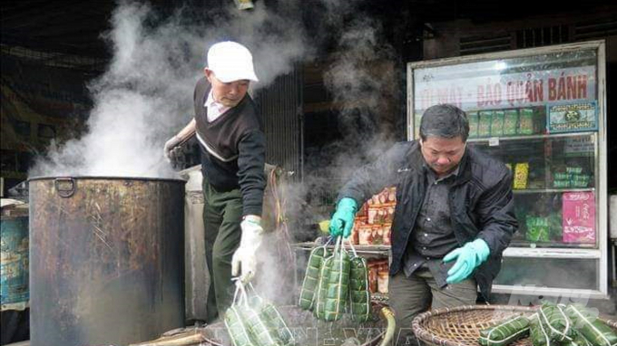 Làng nghề truyền thống bánh chưng Bờ Đậu (thuộc xóm 9, xã Cổ Lũng, huyện Phú Lương, tỉnh Thái Nguyên).