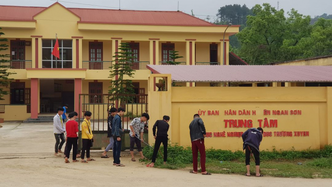 Trung tâm Giáo dục nghề nghiệp - Giáo dục thường xuyên huyện Ngân Sơn, nơi ông Cao Sinh Mạnh làm Giám đốc.