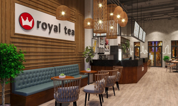 Thương hiệu Royal Tea sẽ góp mặt kinh doanh tại shophouse Danko City.
