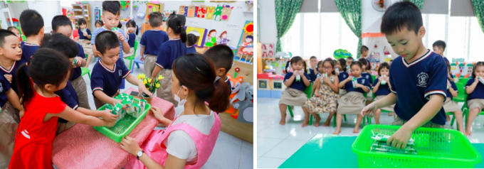 Thành phố Đà Nẵng là địa phương đầu tiên ở miền Trung và một trong năm tỉnh, thành phố trên cả nước triển khai sớm nhất chương trình Sữa học đường. Ảnh: Dũng Thanh.