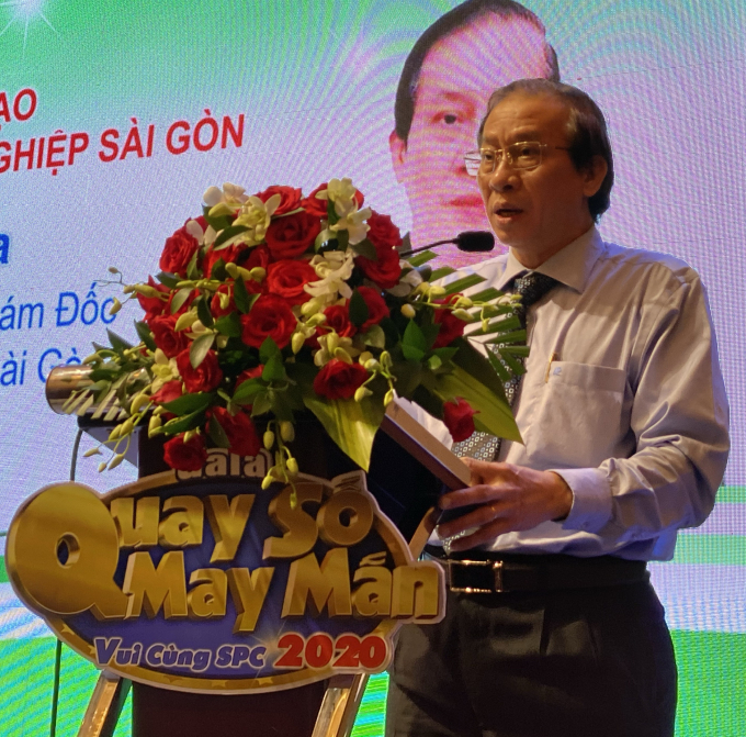 Ông Phạm Thiết Hoà, Tổng giám đốc Tổng công ty Nông nghiệp Sài Gòn đánh giá rất cao những thành quả mà Công ty SPC đã đạt được và cam kết sẽ tạo mọi điều kiện tốt nhất cho SPC trong thời gian tới. Ảnh: Đức Trung.