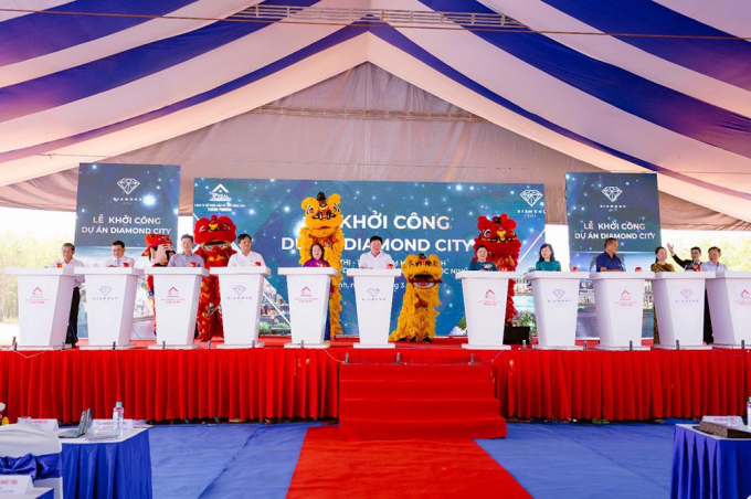 Lễ khởi công dự án Dimond City Lộc Ninh hôm 23/3/2021. Ảnh: TL