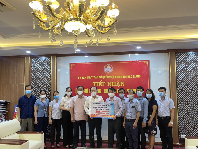 VIPA tại buổi ủng hộ tỉnh Bắc Giang chống dịch Covid-19. Ảnh: Hoàng Hải.