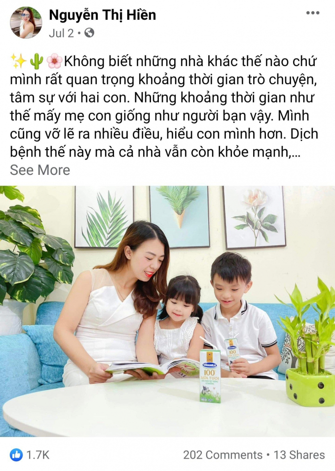 Mẹo tăng cường sức đề kháng cho con của chị Phương được nhiều người khen ngợi. Ảnh: VNM.