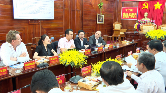 Tham tán Nông nghiệp Việt Nam tại châu Âu cùng đại diện MCE và đối tác làm việc với lãnh đạo tỉnh Bình Phước.