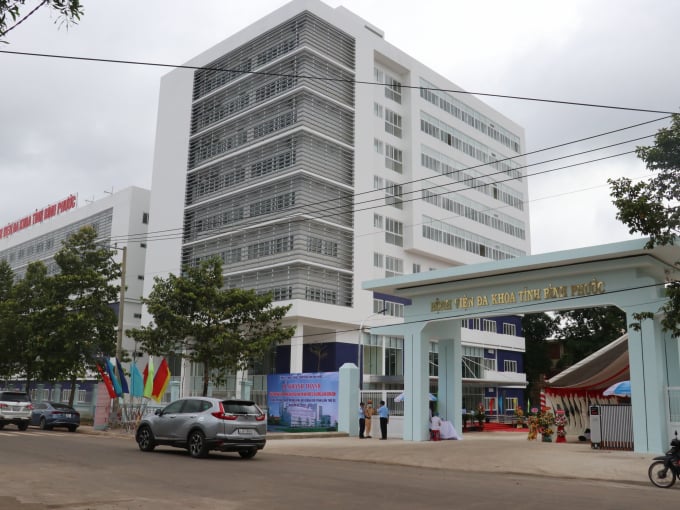 Bệnh viện Đa khoa tỉnh Bình Phước nơi cháu Công được điều trị. Ảnh: Tư liệu.