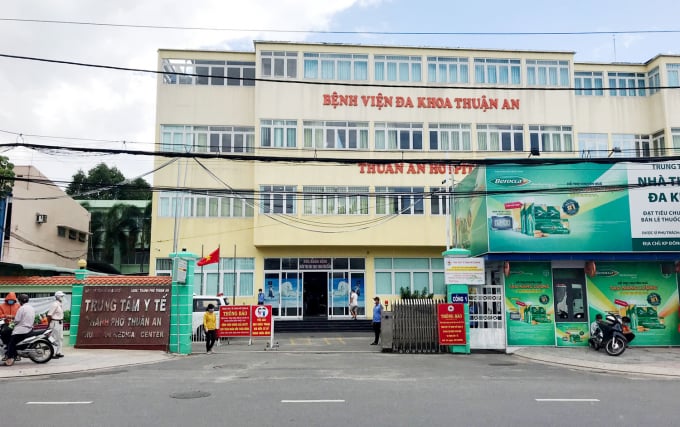 Trước đó, Trung tâm Y tế thành phố Thuận An (khu 1) được trưng dụng để điều trị bệnh nhân Covid-19. Ảnh: CTV.