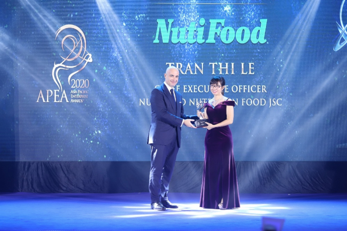 NutiFood lập 'hat-trick' với 3 giải thưởng quốc tế châu Á. Ảnh: NTF.