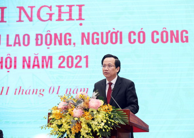 Bộ trưởng Đào Ngọc Dung phát biểu khai mạc Hội nghị.