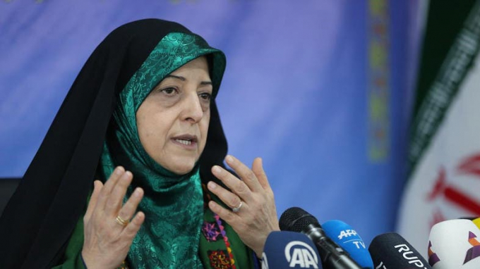 Phó Tổng thống Iran, Masoumeh Ebtekar. Ảnh: AFP.