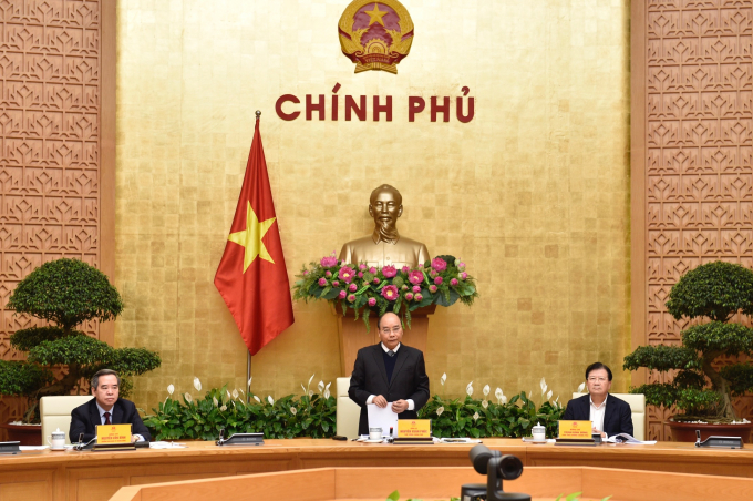 Thủ tướng Nguyễn Xuân Phúc chủ trì Hội nghị trực tuyến toàn quốc tổng kết 10 năm thực hiện đề án An ninh lương thực quốc gia đến năm 2020. Ảnh: VGP.