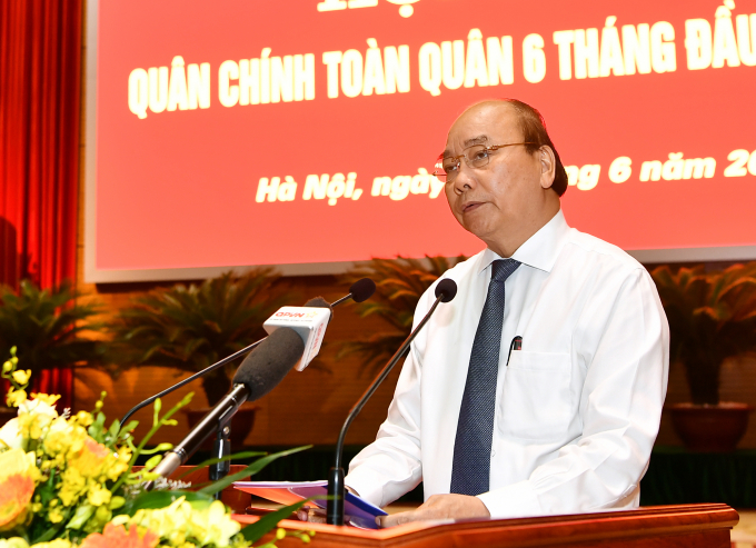 Thủ tướng Nguyễn Xuân Phúc phát biểu tại Hội nghị. Ảnh: VGP.