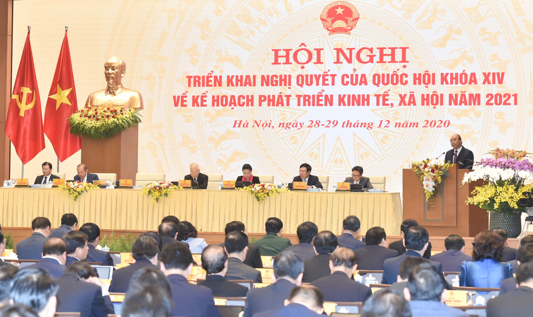 Thủ tướng Nguyễn Xuân Phúc phát biểu khai mạc Hội nghị. Ảnh: VGP.