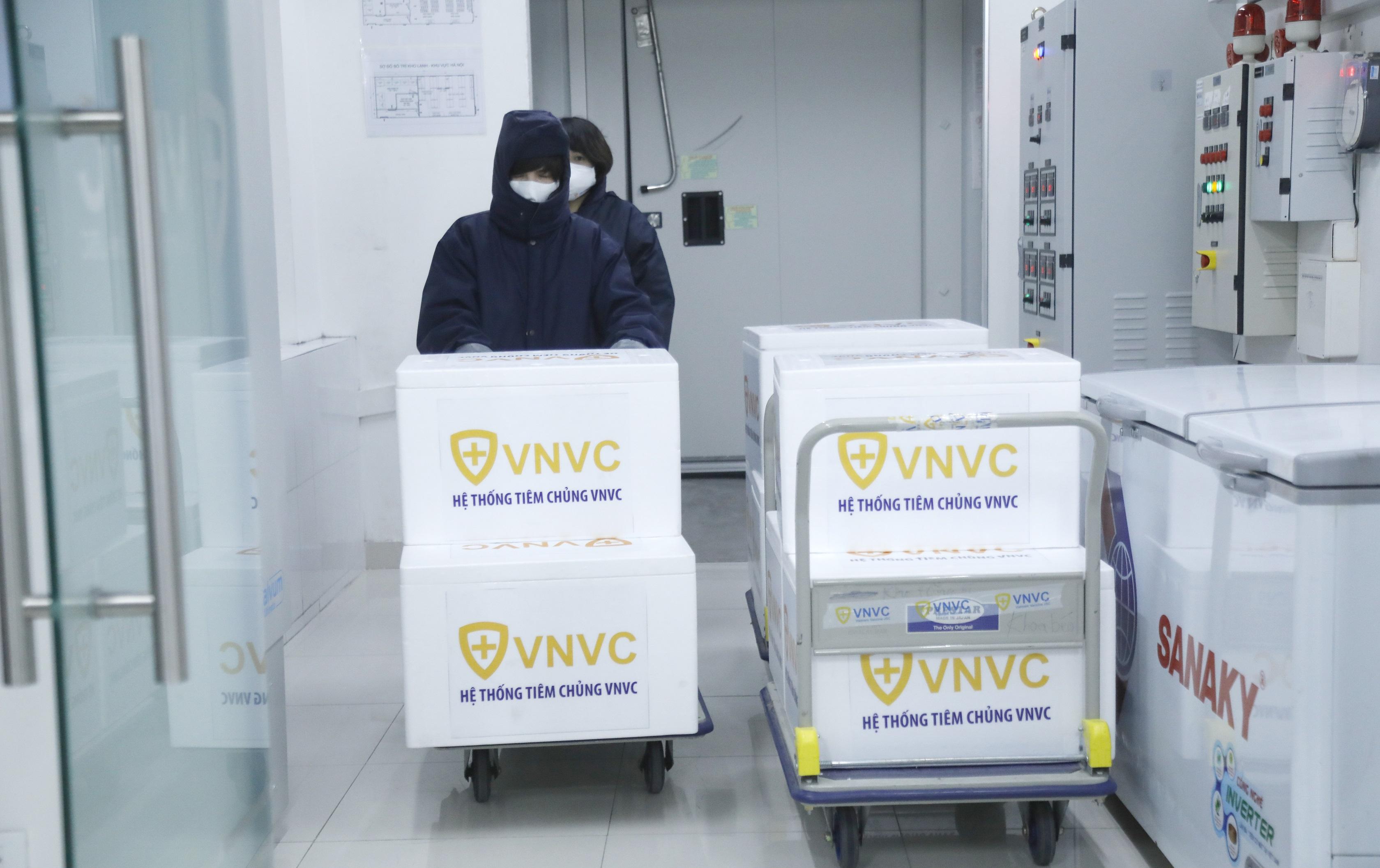 Vacxin được bảo quản trong kho của VNVC.