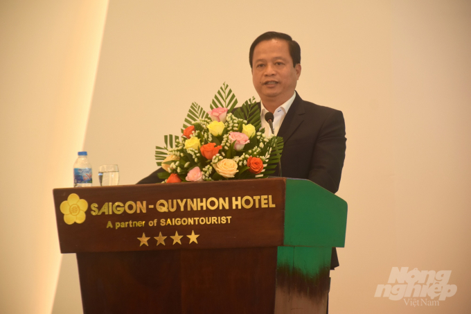 Phó Chủ tịch UBND tỉnh Bình Định Nguyễn Tuấn Thanh khai mạc hội nghị. Ảnh: Vũ Đình Thung.
