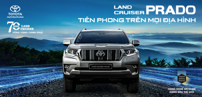 Land Cruiser Prado mới được trang bị hàng loạt công nghệ an toàn vượt trội, đặc biệt là hệ thống an toàn toàn cầu Toyota Safety Sense cùng những tiện nghi tinh tế, hiện đại.