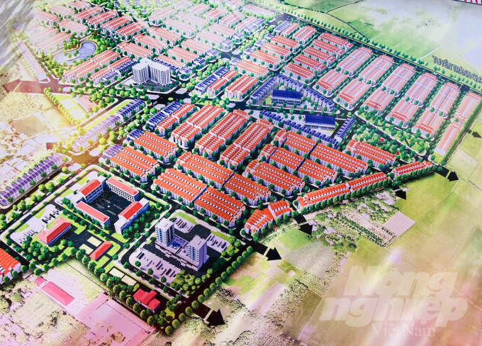 Dự án khu đô thị mới Sao Mai Tây Cái Dầu với tổng kinh phí 1.200 tỷ đồng. Ảnh: Lê Hoàng Vũ.