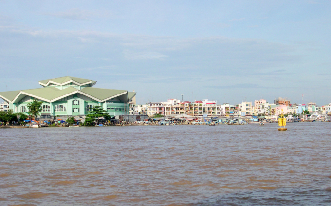 Thành phố Long Xuyên vừa được Thủ tướng Chính phủ công nhận là đô thị loại I trực thuộc tỉnh An Giang. Ảnh: Lê Hoàng Vũ.
